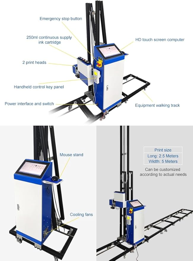 Automatic UV wall printer